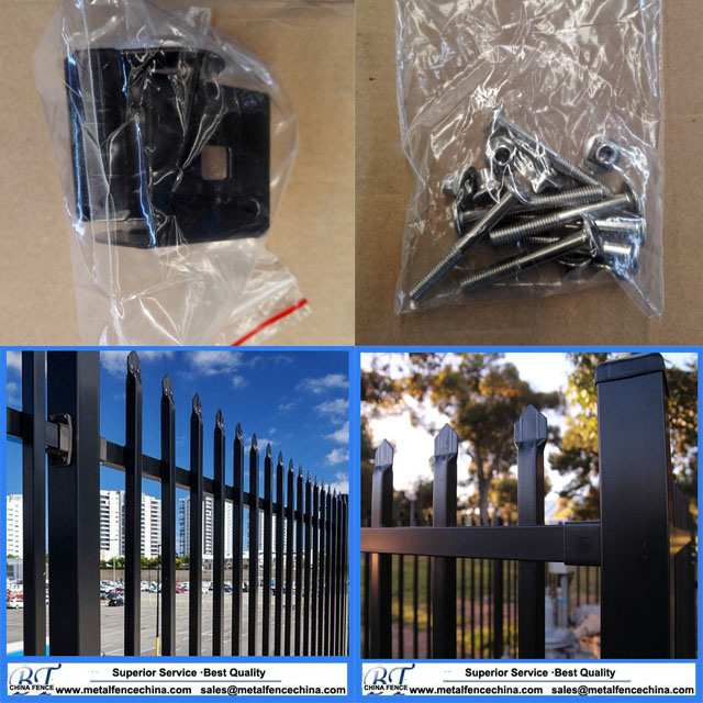 Rome Style Security Aluminum Outdor Cast Aluminum Metal Fence