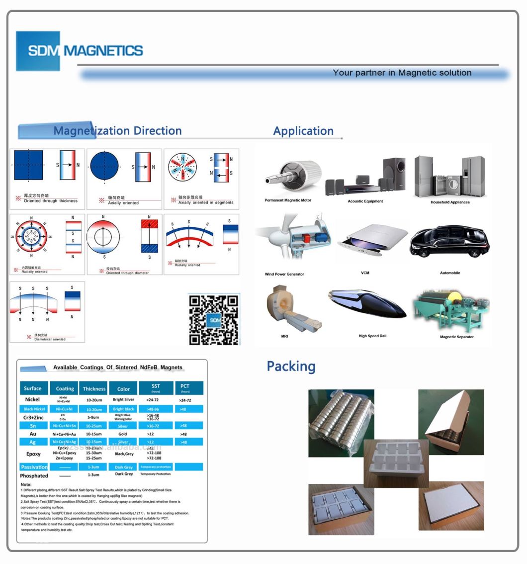 Ts16949 Permanent Neodymium Ring Magnet