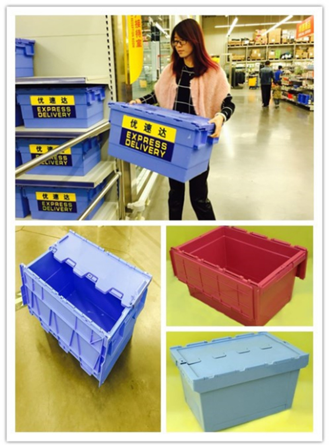 Moving Plastic Logistic Crate for Storage