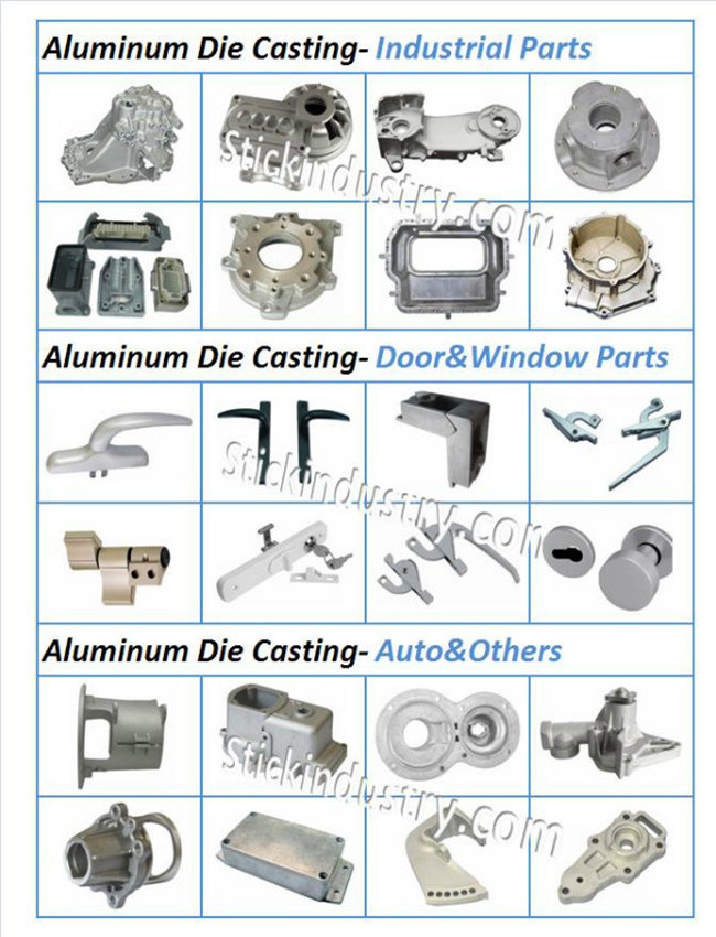 Window Handle by Aluminum Alloy Die Casting with Chrome Plating