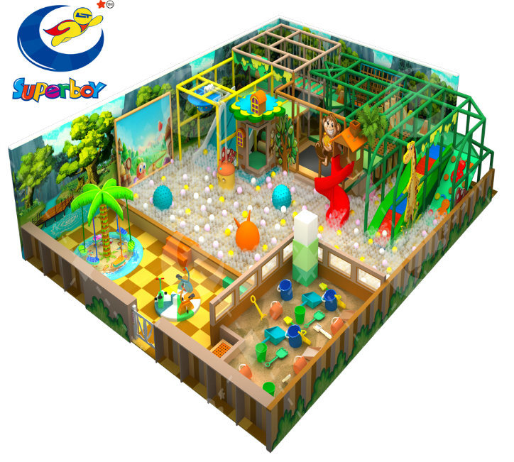 Hottest Indoor Playground Children Happy Castle Play Party Center