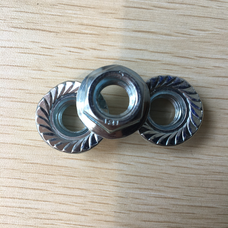 Serrated Zinc Plated Hex Flange Nuts