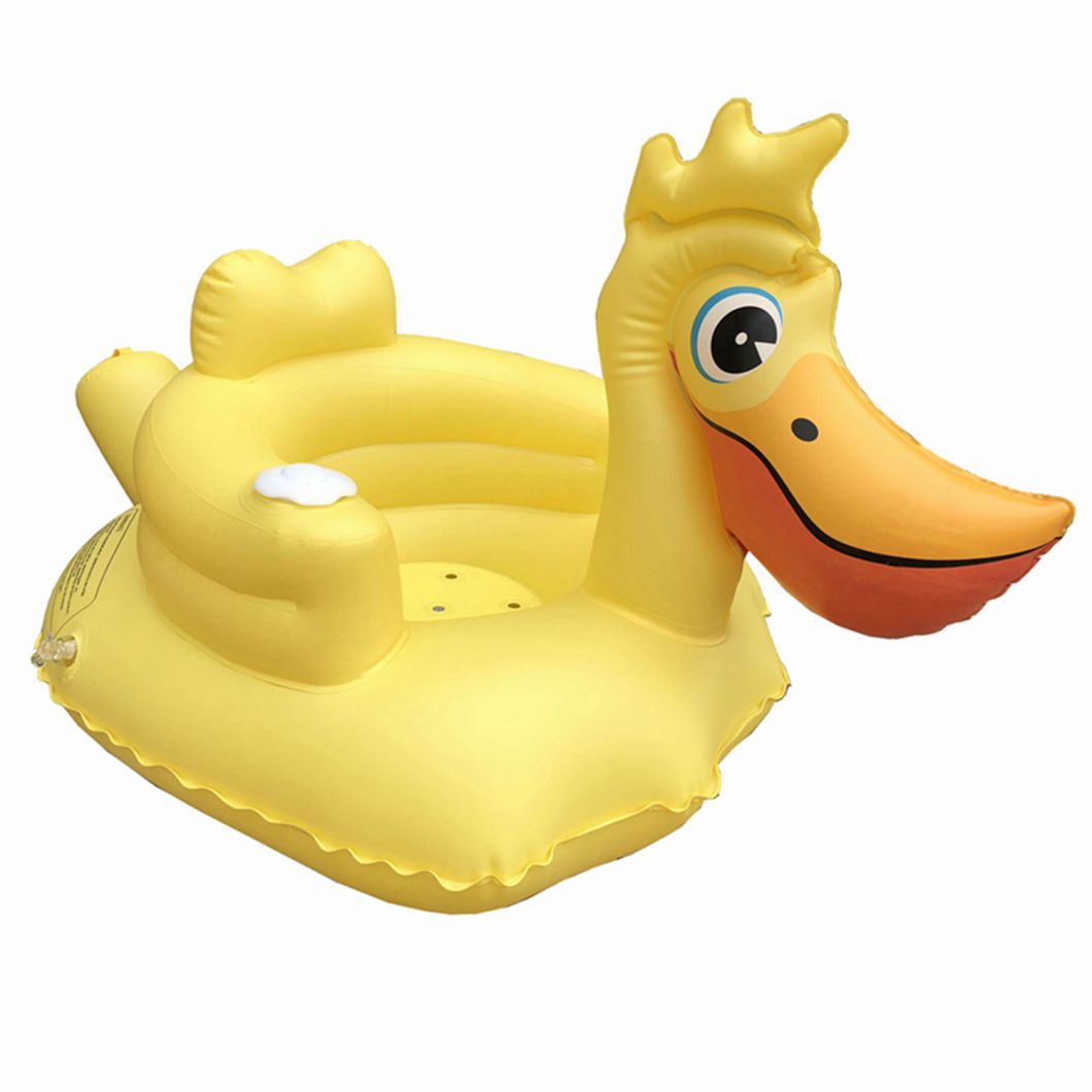 Inflatable Baby Chair Bath Room Stools Portable Children Seat Kids Feeding Learn to Sit Play Water Games Bath Sofa Yellow Toucan