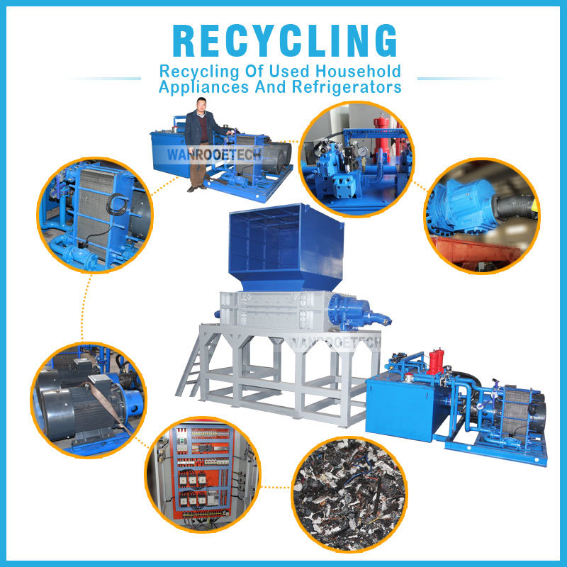 Waste Chipboard/ Paper/ Documents/ Tube Double Shaft Shredder