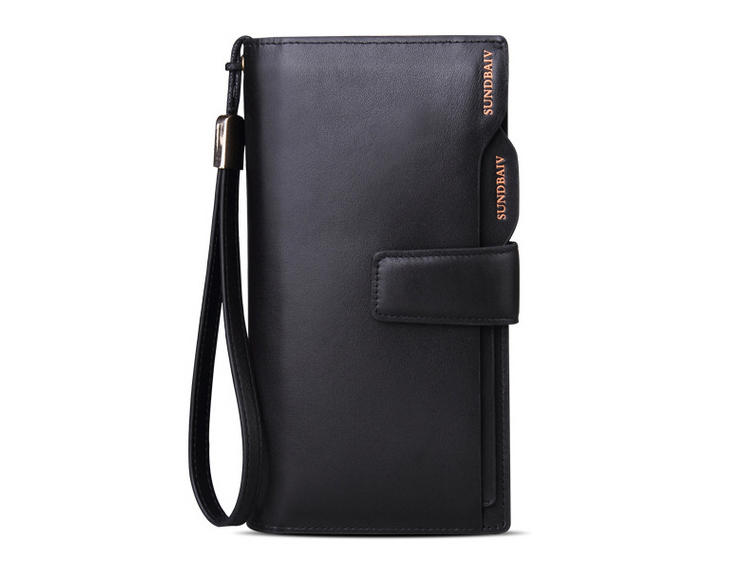 Multifunction Fashion Genuine Leather Men Business Clutch Billfold Wallet (CY3714)