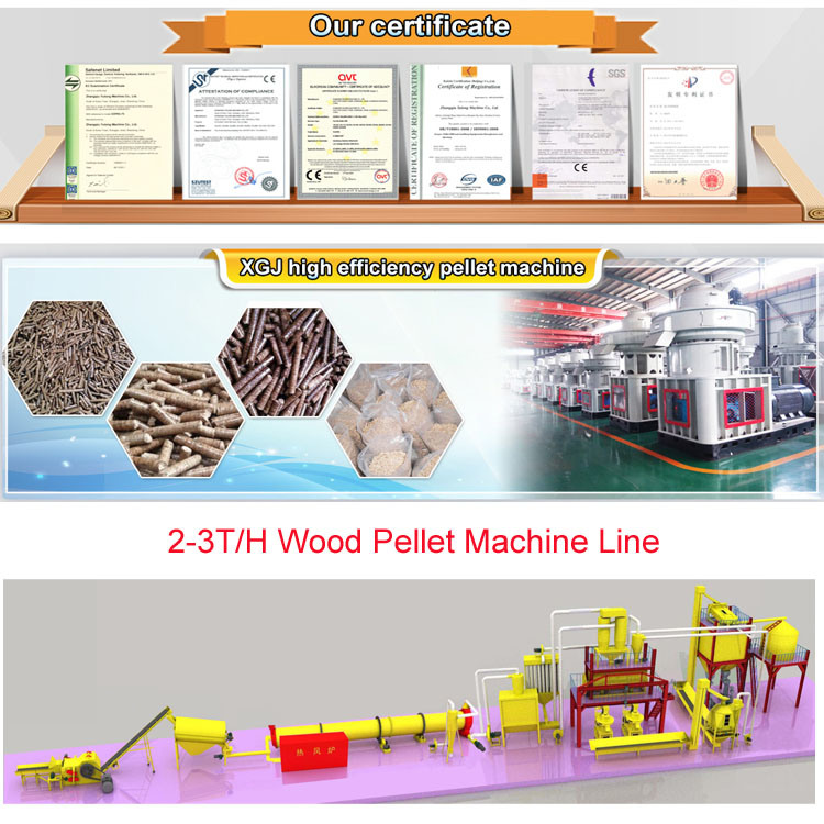 Yulong Vertical Ring-Die 4-6t/H Wood Sawdust Pellet Produce Line