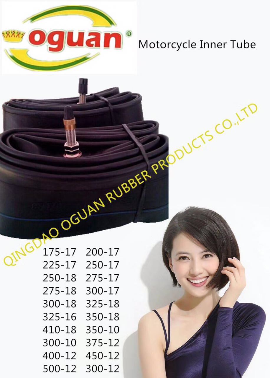 Motorcycle Tube/Motorcyle Tyre Inner Tube/Natural Rubber Inner Tube 300-18 300-17 325-18 275-18 275-17 250-17 225-17 300/325-18 300/325-17