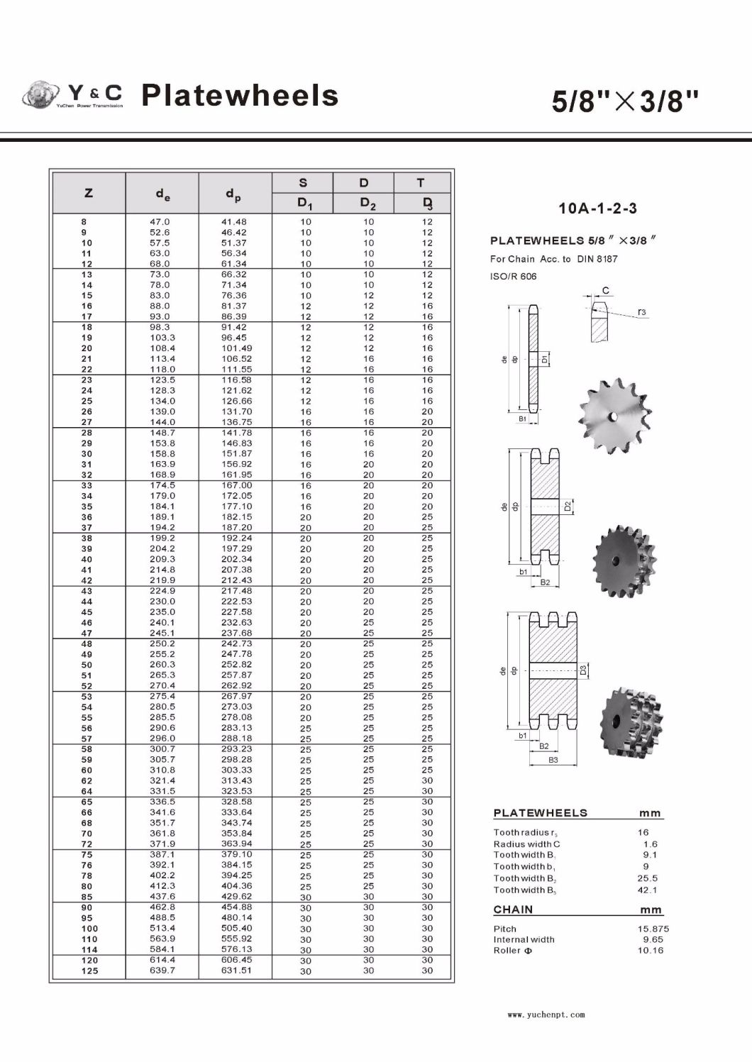 Stainless Steel Auto Parts Roller Chain Wheel Sprocket