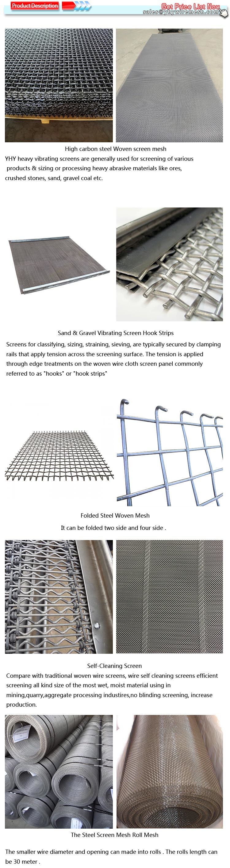 New Type High Carbon Steel Lock Crimp Screen Wire Mesh with Pre-Crimped Technique