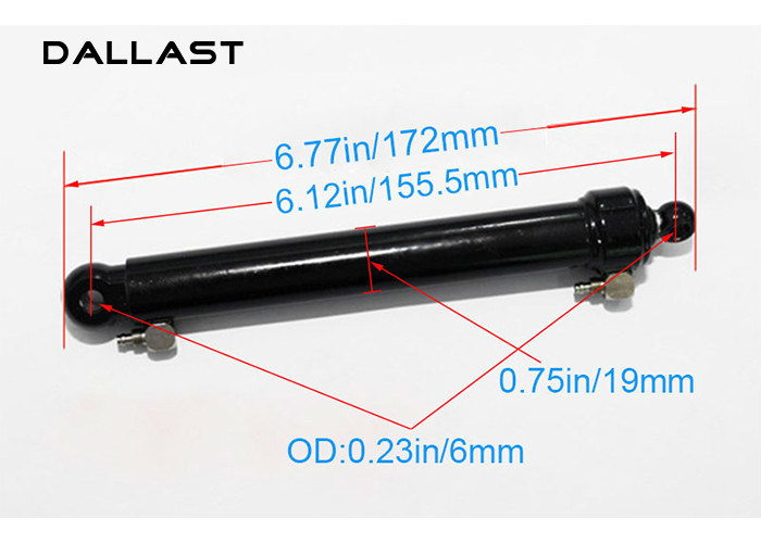 Micro Mini Double Acting Hydraulic Cylinder Stroke 172mm for Dump Truck