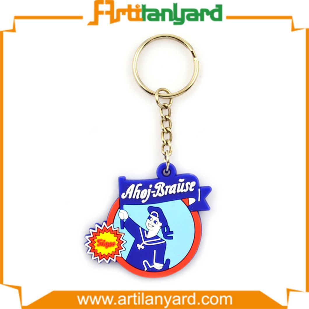 Customized Design Logo PVC Keychain