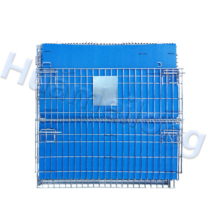Heavy Duty Durable Wholesale Wire Mesh Crate for Warehouse Storage