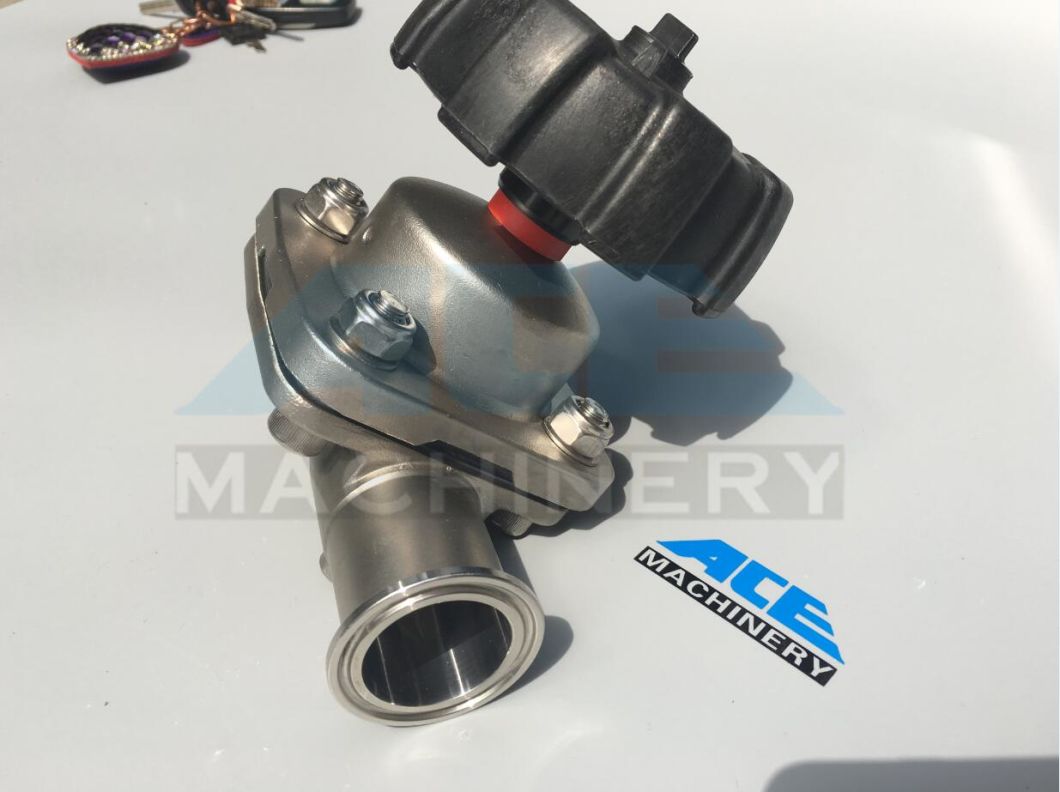 Sanitary Stainless Steel Manual/ Pneumatic Diaphragm Valve with Plastic