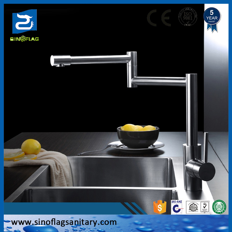 Modern Stainless Steel Folding Kitchen Tap Water Faucet