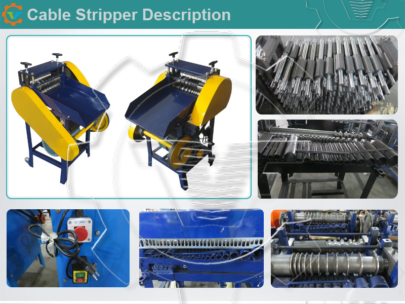 Copper Cable Recycle Stripping Wire Stripper Machine