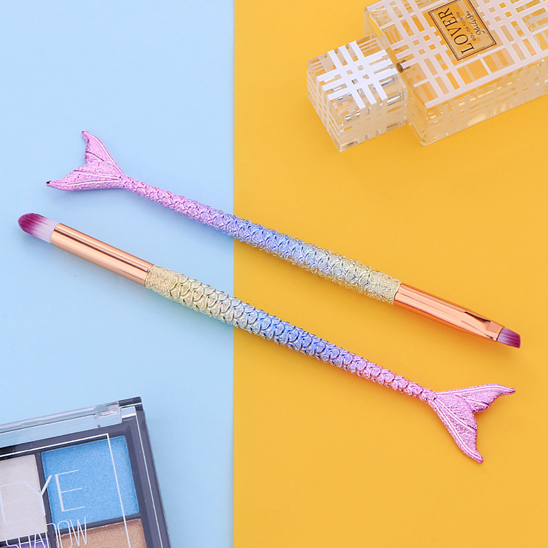 Wholesale 6PCS Makeup Brush Set Mermaid Fish Cosmetic Tool Premium