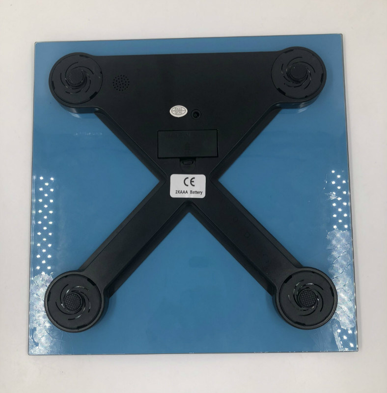 Electronic Digital Body Weight Bathroom Scale with Tempered Glass Balance Platform and Big LCD Display