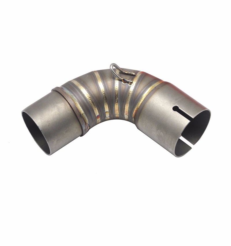 Motorcycle Exhaust Middle Pipe Link Pipe Slip-on Motocross Connecting Tube