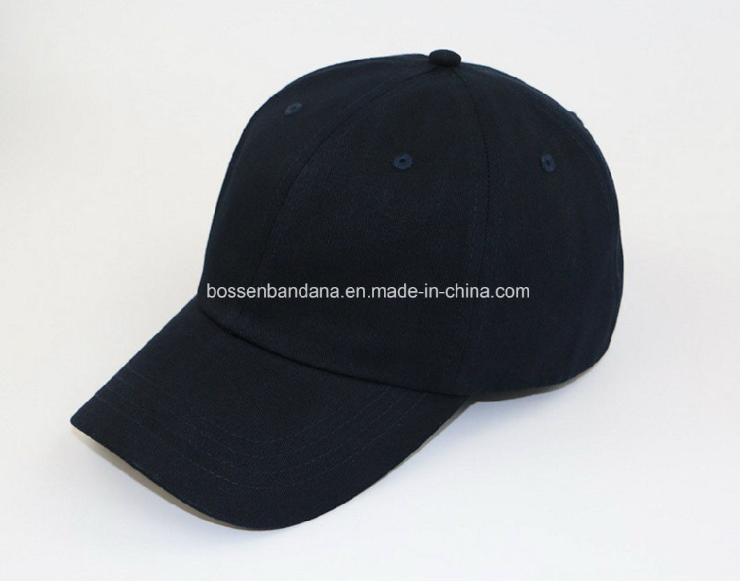 Factory Produce Customized Logo Black Cotton Sports Baseball Leisure Cap