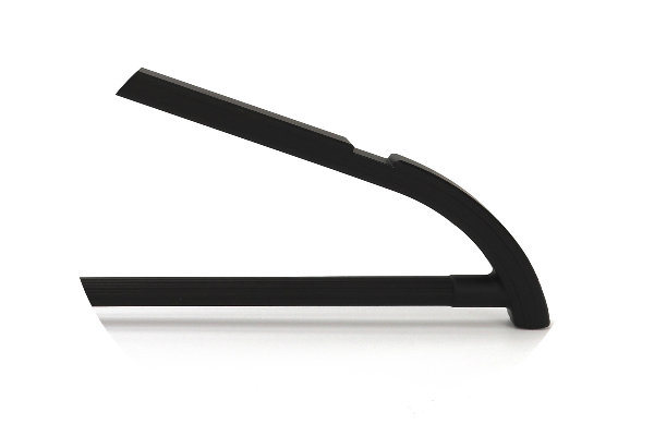 Zara Shape Black Plastic Laminated Hanger for Clothes