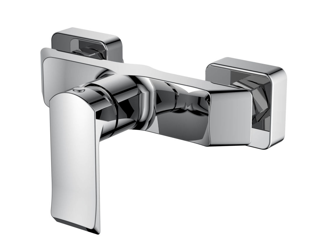 Wall Mounted Chrome Bathroom Brass Shower Mixer Taps