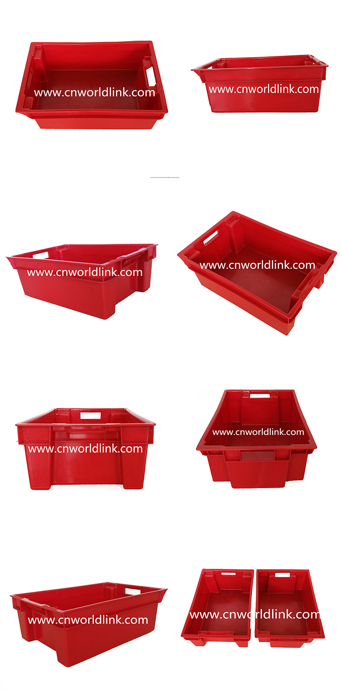 165mm Height Food Grade Plastic Vegetable Fruit Boxes