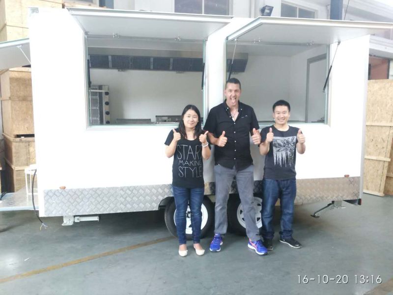 Various Types of Electric Fast Food Truck for Sale / Fast Food Vending Cart Container Kitchen