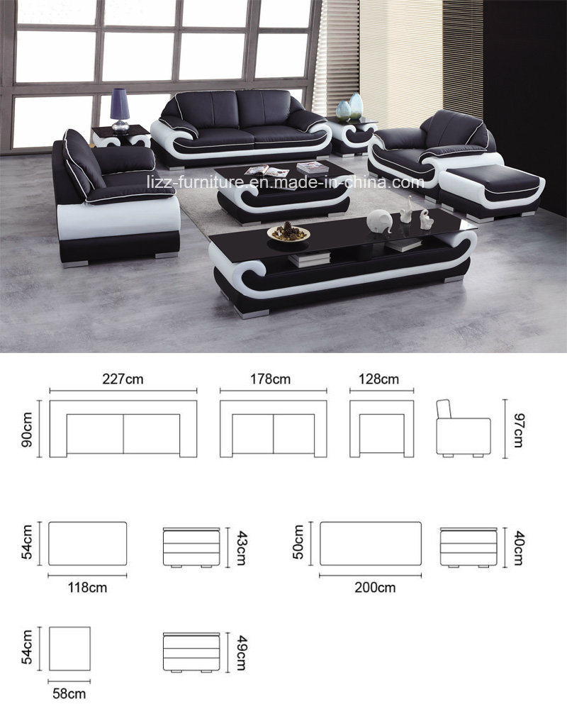 Modern Sectional Furniture Miami Soft Leather Sofa