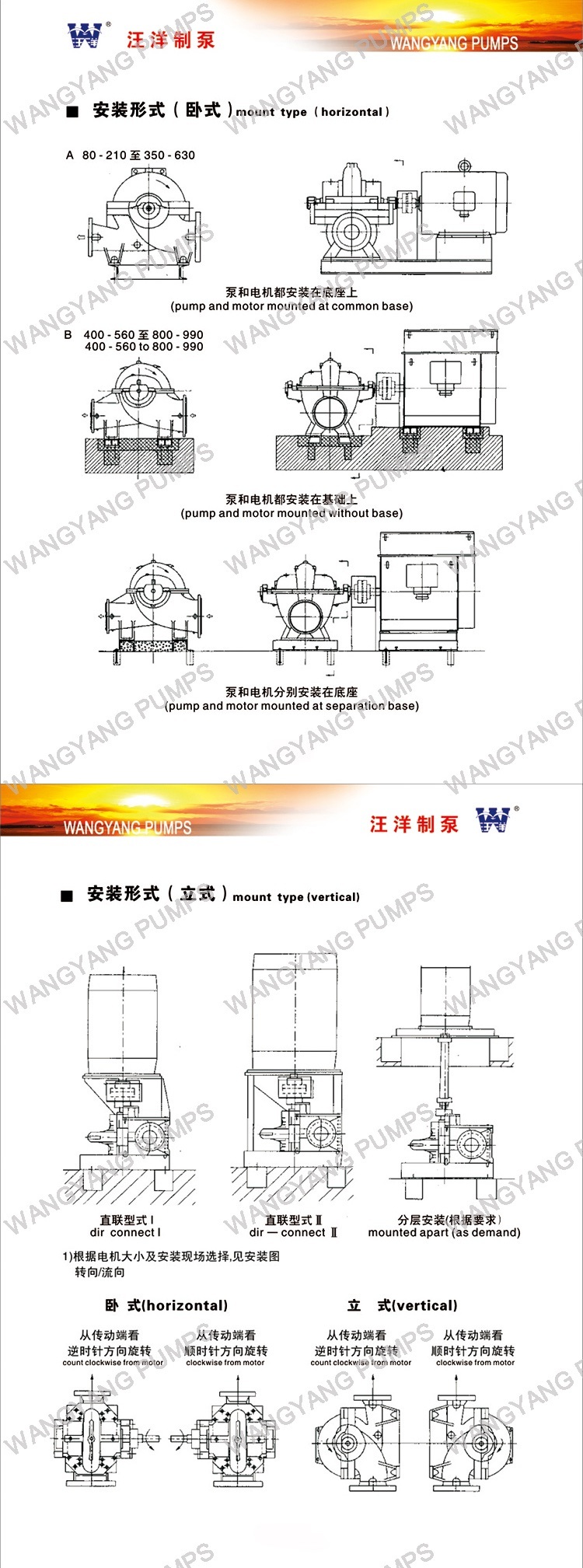 Single Stage Double Suction Horizontal Split Case Centrifugal Pump