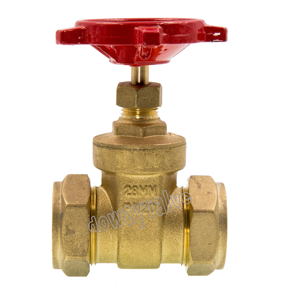 Non-Rising Stem Compression Ends Brass Gate Valve