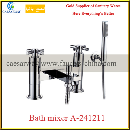 English Style British Brass Cross Kitchen Sink Mixer