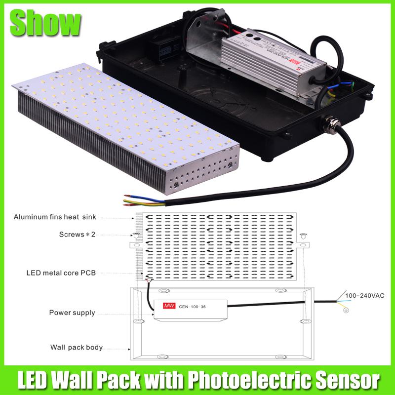 Dlc LED Wall Pack Lights 80watt with 5 Years Warranty