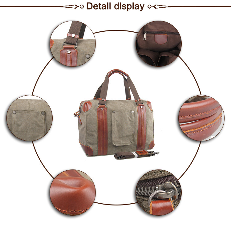 Durable Fashion Travelling Canvas Duffel Bag