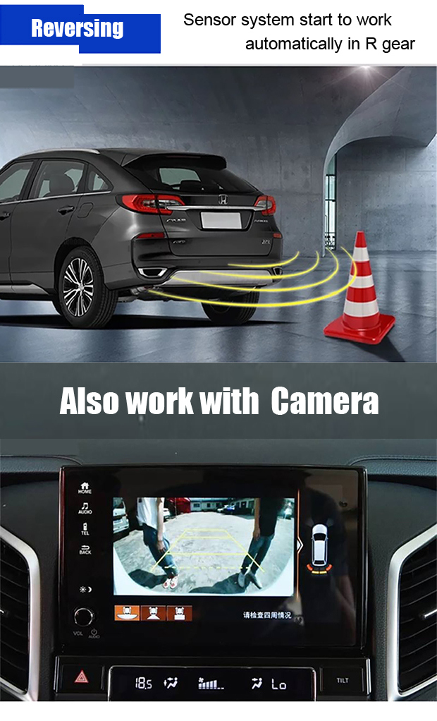 Flush Mount Video Parking Sensor Car Radar Detector for Honda Acura