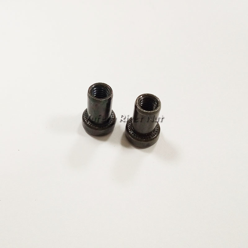 Black Zinc Large Flat Head Rivet Nut