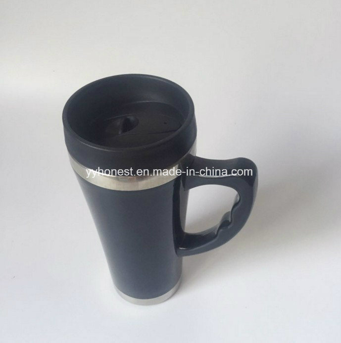 Good Quality Double Wall Promotional Travel Mug Cup with Lid