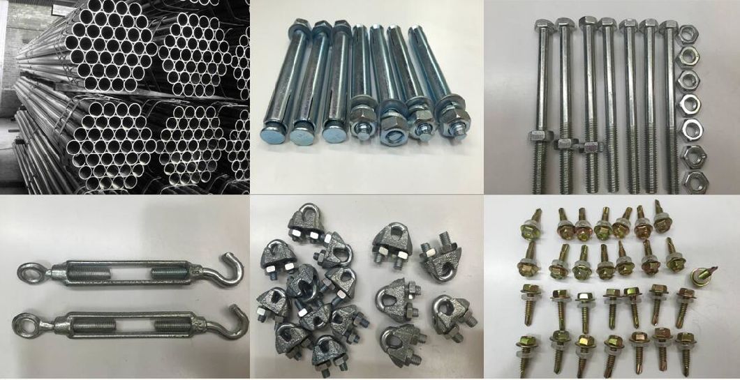 Chinese Galvanized Greenhouse Material/Accessories