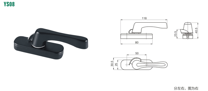 Hot Selling High Quality Zinc Alloy Crescent Security Door Lock Made in China