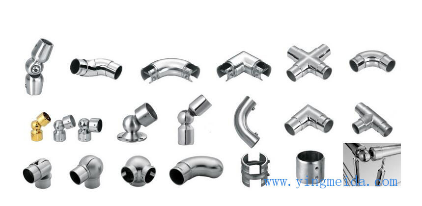 Stainless Steel Railing Stairs Handrail Fitting Elbow Pipe Connector