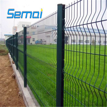 PVC Coated Triangular Bends Welded Wire Mesh Fence
