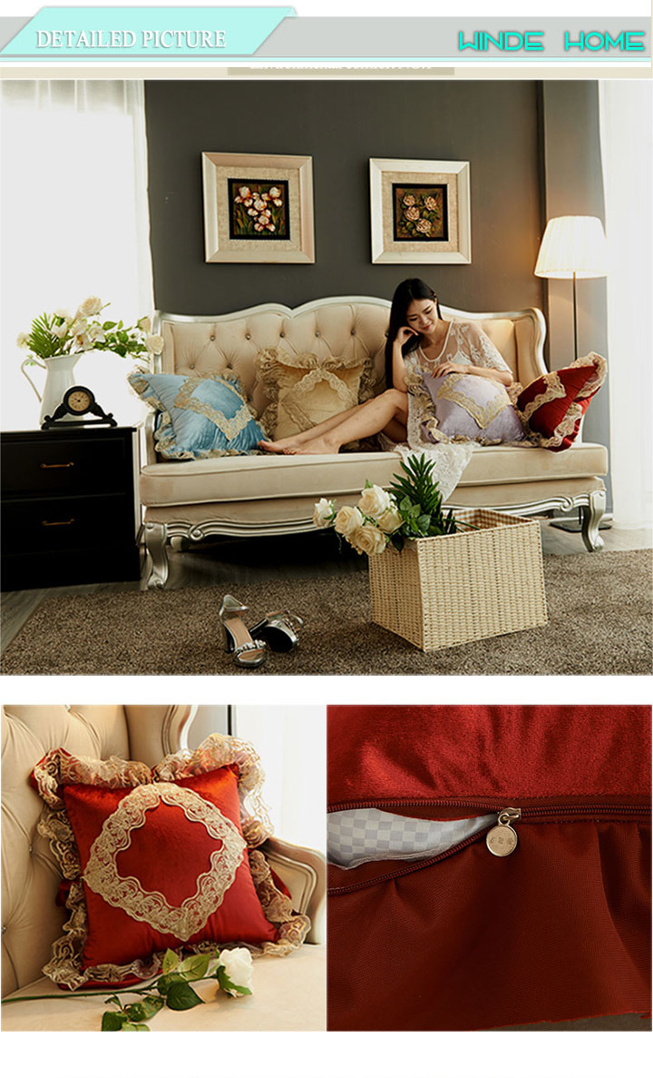 Romantic Decorative Princess Throw Pillow for Couch Sofa Wedding Gift Home