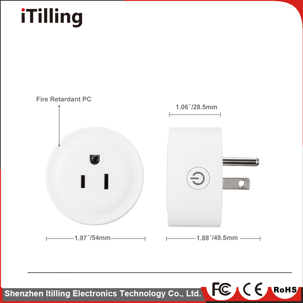 Distributor New Design Electrical Remote Control Mini WiFi Smart Plug Insert Smart Home Automation WiFi Smart Socket