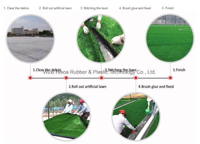 50mm Non-Infill Soccer Artificial Grass Certified