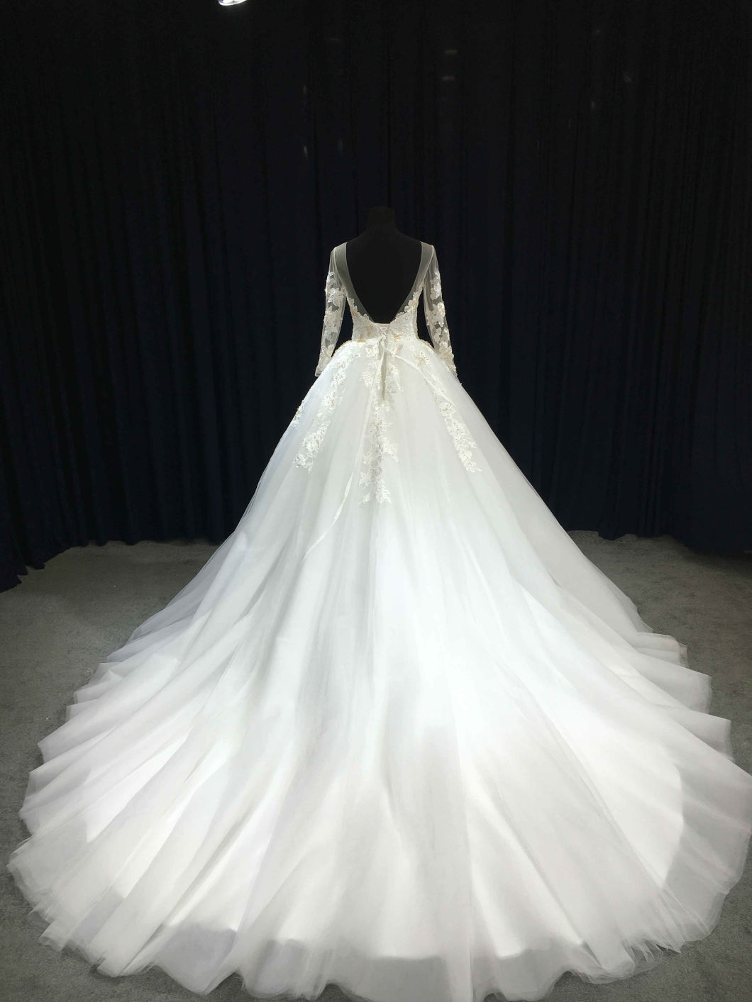 Aoliweiya Newest Designer Long Sleeve Wedding Dress