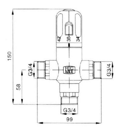 Mixing Valve of Brass Manifold with Ce Certificate