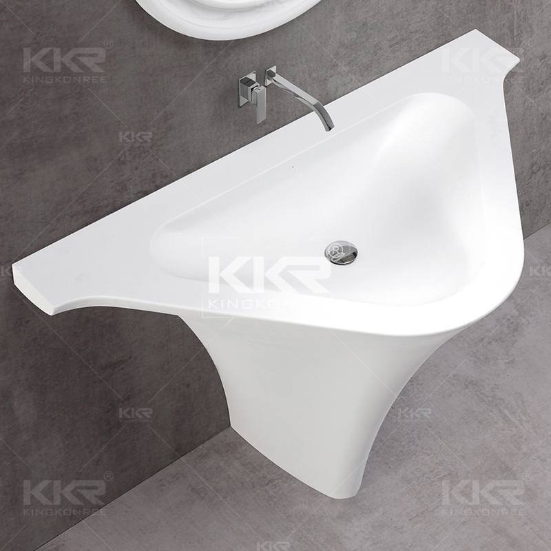 Sanitary Ware Wall Hung Solid Surface Bathroom Basin