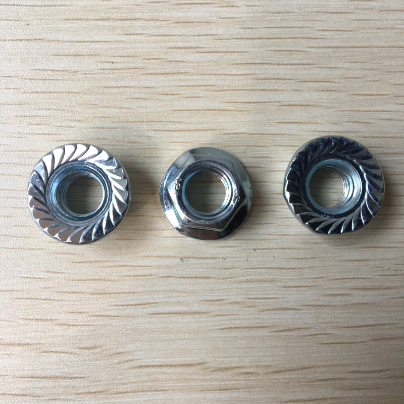 Serrated Zinc Plated Hex Flange Nuts