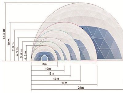 Geodesic Steel Large Dome Tent for Events Family Tent China (JMGT10)