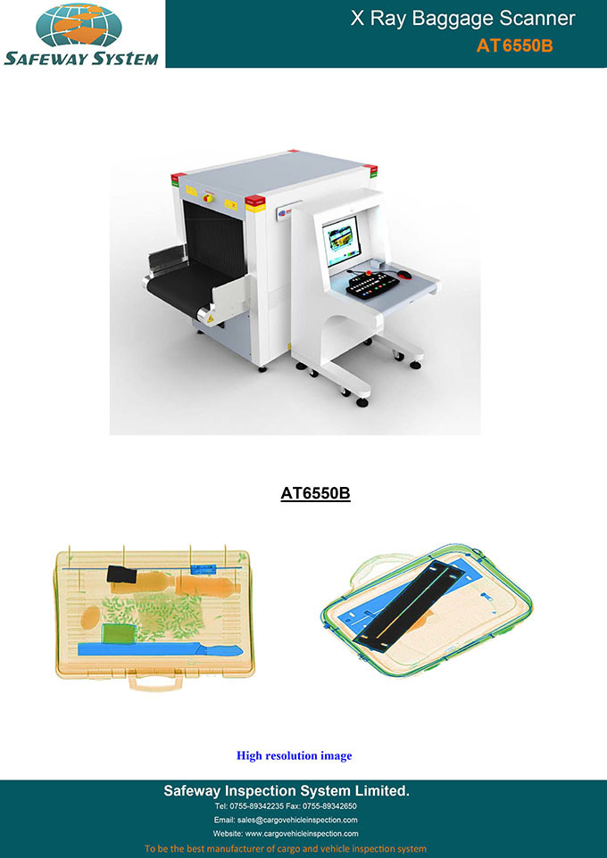 Ce Approved Security Screening System Baggage X-ray Scanner (AT6550)