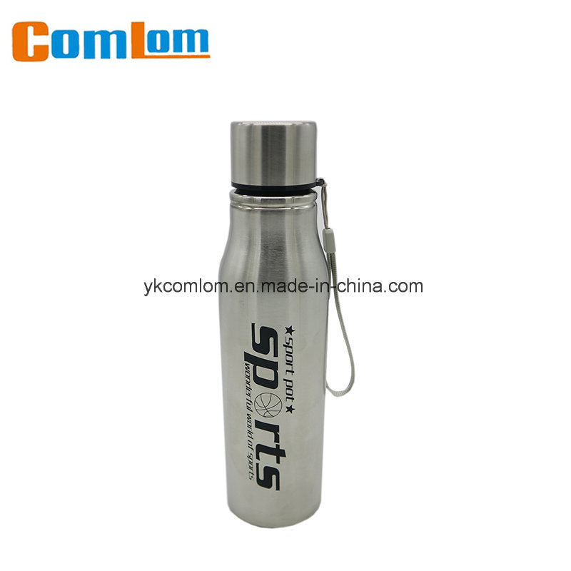 Single Wall Promotional Stainless Steel Sports Water Bottle